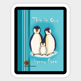 Grumpy Pie Notebooks - Penguins Sticker
